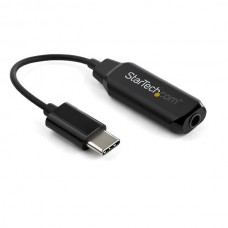 CONVERTIDOR DE AUDIO USB-C A 3.5MM - NEGRO - USB-C A AUX grande