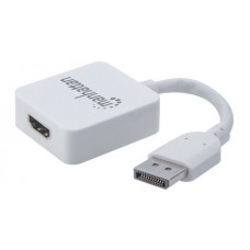 CONVERTIDOR VIDEO HDMI H A DISPLAYPORT M 4K  CON CABLE  BLANCO grande