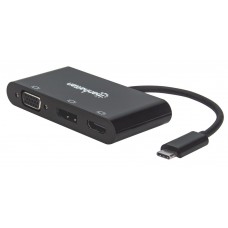 CONVERTIDOR VIDEO USB-C A HDMI/ DP/SVGA  MST (HDMI Y DP 4K) grande