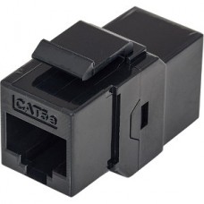 COPLE RJ45-RJ45 CAT5E KEYSTONE UTP RED NEGRO grande