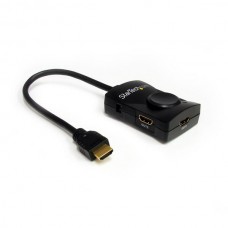 DIVISOR SPLITTER 2 PUERTOS HDMI AUDIO ALIMENTACION USB 1080P grande