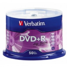 DVD-R 16X 4.7GB 120MIN GRABABLE 50 PZAS CAMPANA LIFE VERBATIM grande