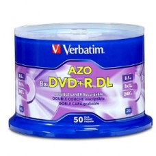 DVD+R 8X 8.5GB 240MIN GRABABLE DOBLE CAPA 50 PZAS CAMPANA VERBATIM grande