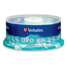 DVD-RW 4X 4.7GB 120MIN REGRABAB 30 PZAS CAMPANA VERBATIM grande