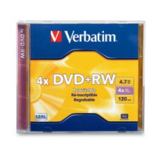 DVD+RW 4X 4.7GB 120MIN REGRABAB CAJA INDIVIDUAL VERBATIM grande