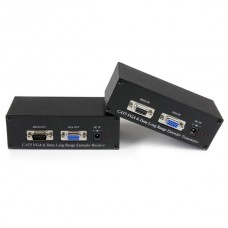 EXTENSOR DE VIDEO VGA AUDIO SERIAL POR CAT5 UTP ETHERNET grande