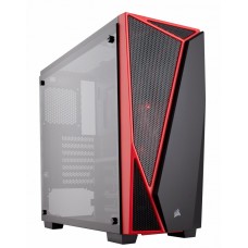 GABINETE CORSAIR SPEC 04 ROJO Y NEGRO GAMING ATX grande