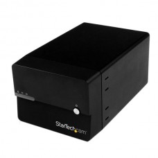 GABINETE DISCO ESATA USB 3.0 2 BAHIAS 3.5 UASP SATA FAN NEGRO grande