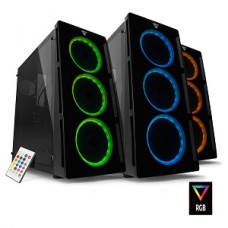 GABINETE GAME FACTOR ATX RGB US B 3.0  3 VENT 120MM RGB S/FTE grande