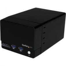 GABINETE USB 3.0 UASP RAID 2 BAHIAS SATA III 3.5 CON HUB USB . grande