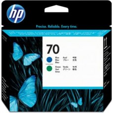 HP 70 CABEZAL AZUL/VERDE TINTA AMPLIO FORMATO C9408A grande