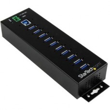 HUB INDUSTRIAL USB 3.0 DE 10 PUERTOS - CON ADAPTADOR DE PODER grande