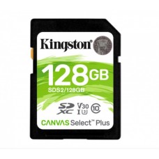 KINGSTON 128GB SDXC CANVAS SELECT PLUS 100R C10 UHS-I U3 V30 grande