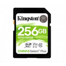 KINGSTON 256GB SDXC CANVAS SELECT PLUS 100R C10 UHS-I U3 V30 grande