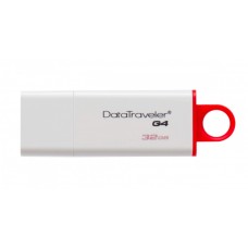 KINGSTON 32GB USB DATATRAVELER G4 BLANCO ROJO grande