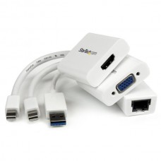 KIT ADAPTADORES MACBOOK AIR MINI DP A VGA HDMI USB A RED grande