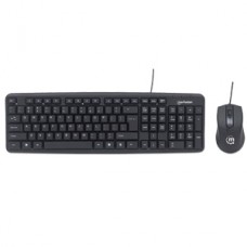 KIT TECLADO Y MOUSE ALAMBRICO OPTICO CONEXION USB ESP grande