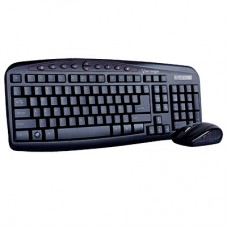 KIT TECLADO Y MOUSE VORAGO KM- 303 INALAMBRICO MULTIMEDIA NEGRO