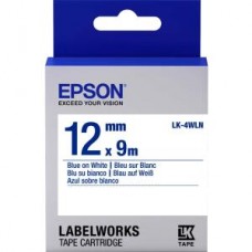 LABELWORKS STANDARD TAPE LK-4WL N BLUE/WHITE 12MM grande