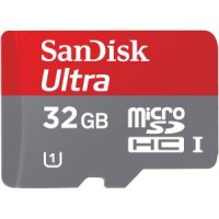 MEMORIA SANDISK 32GB ULTRA MICROSD CLASE 10 CON ADAPTADOR