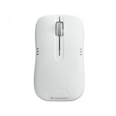 MOUSE OPTICO INALAMBRICO USB ERGONOMICO P/ZURDOS/DIESTROS BLANCO grande