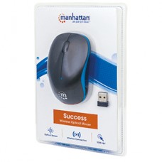 MOUSE RATON SUCCESS OPTICO INALAMBRICO 1000 DPI NEGRO/AZUL grande