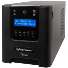 NOBREAK UPS CYBERPOWER PR750 750VA/525W LCD SENOID PURA TORRE 6C grande