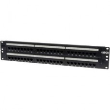 PANEL DE CONEXIONES 48 PUERTOS CAT5E RJ45 ETHERNET 2U EN RACK  . grande