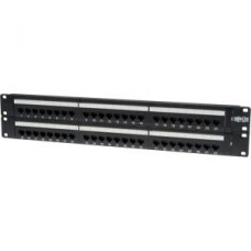 PANEL DE CONEXIONES 48 PUERTOS CAT6 110 RJ45 ETHERNET 2U EN RAC. grande