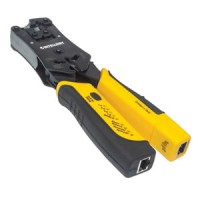 PINZA CRIMPEADORA PARA PLUGS RJ11/RJ12/RJ45 CON PROBADOR CABLES