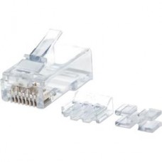 PLUG MODULAR RJ45 UTP CAT6A SOLIDO 80PZS CONTACTO CHAPA ORO grande