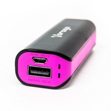 POWER BANK VORAGO AU-109 2200 MAH NEGRO/ROSA SIN CABLE BOLSA grande