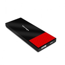 POWER BANK VORAGO PB-200 3800 M AH 1 USB  NEGRO/ROJO grande