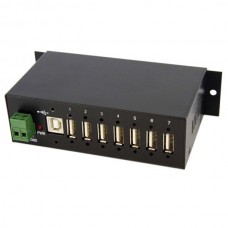 RESISTENTE CONCENTRADOR USB 7 PUERTOS USO INDUSTRIAL MONTAR   . grande