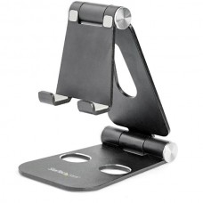 SOPORTE DE ESCRITORIO PARA CEL Y TABLET - PLEGABLE - NEGRO grande