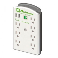 SUPRESOR PARED SS-1100 USB 1100 JOULES 7 CONTACTOS 2 USB grande