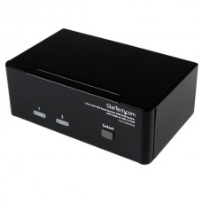 SWITCH CONMUTADOR KVM 2X DOBLE MONITOR DVI VGA AUDIO USB grande