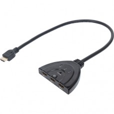 SWITCH HUB HDMI 3 PTOS 1080P CON BOTON DE SELECCION MANUAL grande