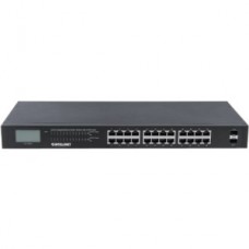 SWITCH POE 24 PTOS 10/100/1000 GIGABIT 370W + 2 SFP PANTALLA LCD grande