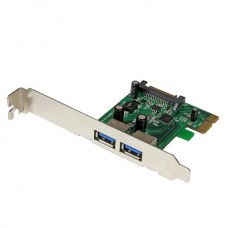 TARJETA PCI EXPRESS 2 PUERTOS USB 3.0 UASP ALIMENTACION SATA grande