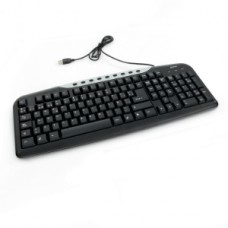 TECLADO MULTIMEDIA ALAMBRICO USB CON CONSOLA DE MEDIOS BRAVO grande