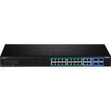 TRENDNET 20-PORT GIGABIT WEB SMART POE SWITCH W/ 2 SHARED SFP grande