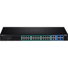 TRENDNET 28-PORT GIGABIT WEB SMART POE SWITCH W/ 4 SFP SLOTS grande